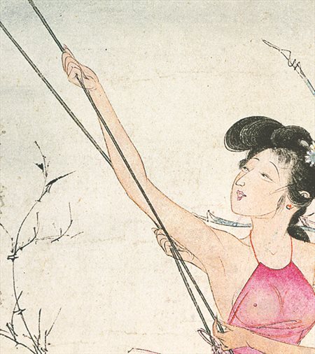 鹤壁-胡也佛的仕女画和最知名的金瓶梅秘戏图